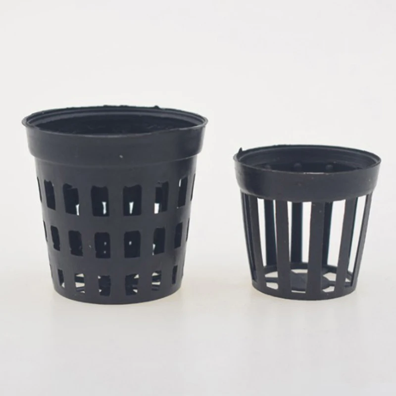 10Pcs Plastic Aquatic Pots Basket For Aquarium Water Flower Plant Grass
