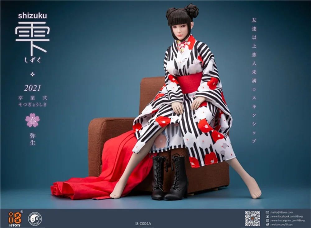 1/6th I8TOYS i8-C004オリエント日本雫卒業ドレススーツドレス着物