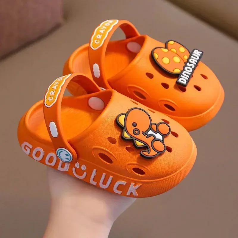 Kids Slippers Sandals Summer Animal Baby Boys Girls Cartoon Slides Toddler Beach Shoes