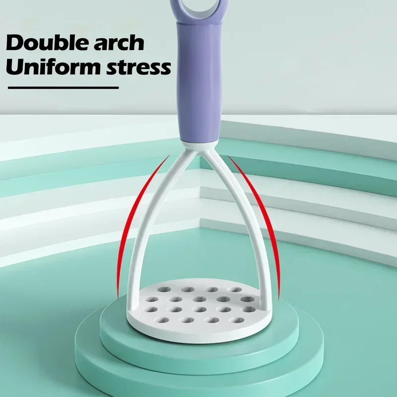 1pc PP Pressed Potato Masher Ricer Puree Juice Maker Potato Pusher Smooth Mashed Potatoes Crusher Fruit Tools Kitchen Supplies