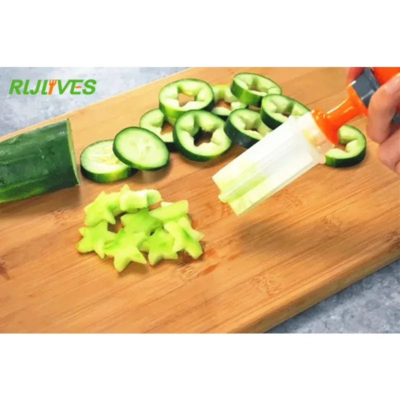 1 Set Fruit Salad Carving Cake Decorating tools Fruit Shape Molds Vegetable Smoothie Cooking Accessories