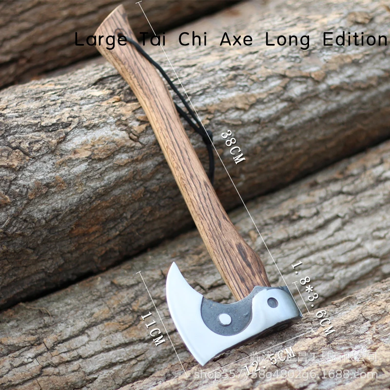 Tai Chi Bagua Axe Outdoor Gardening Camping Play Forging Shape Emergency Consumption Jungle Logging Woodcutting Axe 5