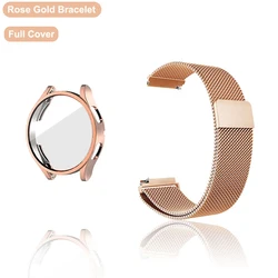 Correa de metal premium con protector de pantalla de TPU y pulsera de bucle magnético para la serie Huawei Watch GT