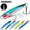 PROBEROS Luya Iron Plate Sea Fishing Metal Bionic Bait 17g/21g/24g/30g/40g/60g Double Hooks Luminous Fake Bait Wholesale 1