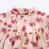 Women's Shirt 2026 New Vintage Fashion Spring Printed Layered Decorative Shirt for Women Casual Chic Personality Long Sleeve Top - Image 3