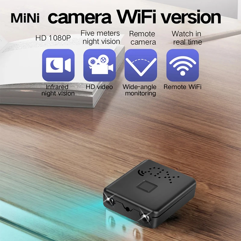Description Picture 2 of item1080P Mini WiFi Camera HD Loop Recording Battery Cam Smart Home Security Protection Portable Camcorder Video Recorder