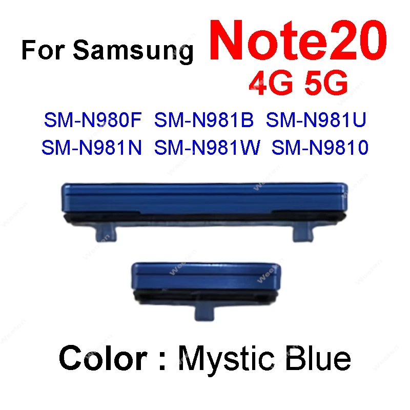 Volume and Power Side Button Replacement for Samsung Galaxy Note20 Ultra - Keypad Repair Component