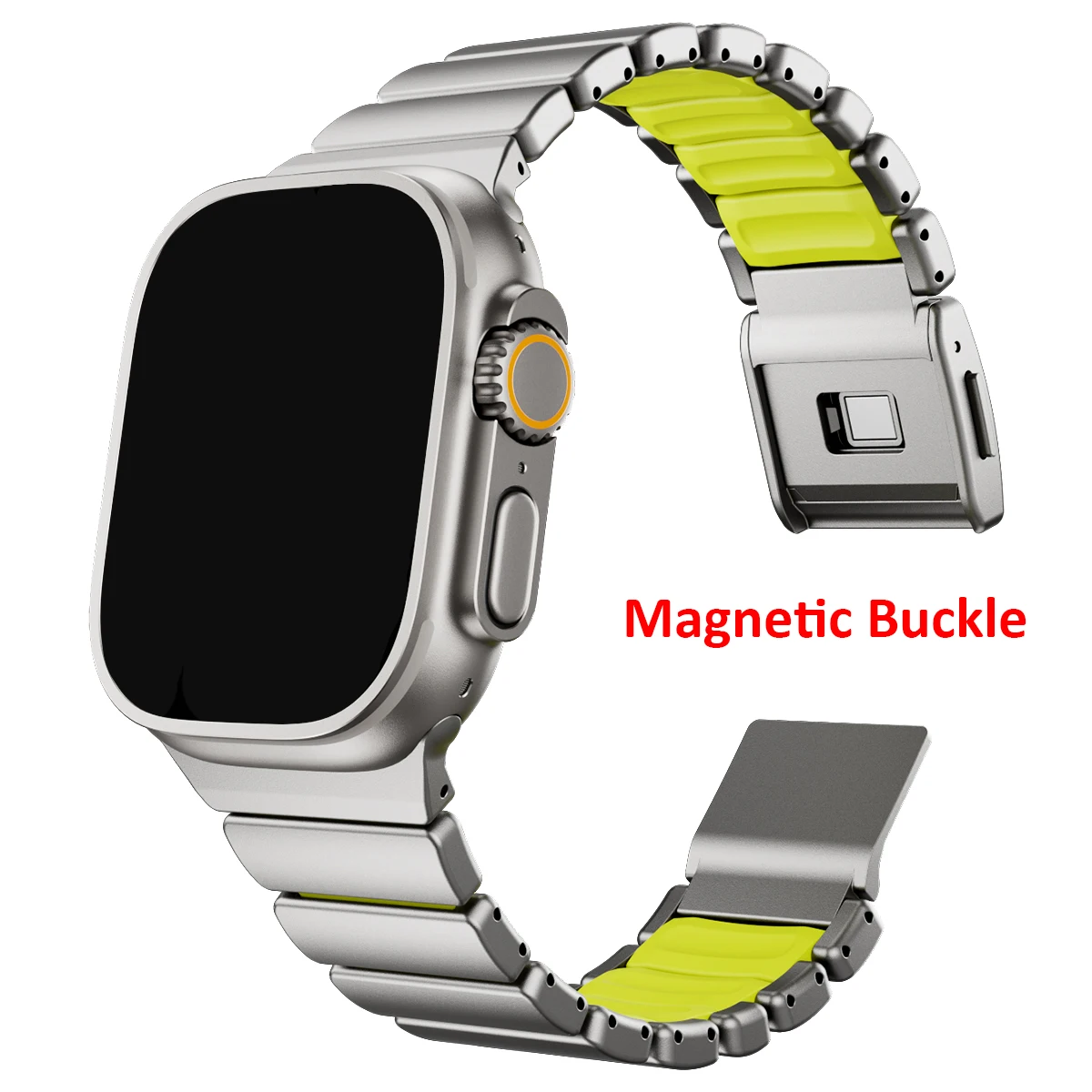 Men's Luxury Stainless Steel Watch Band - Premium Metal Bracelet