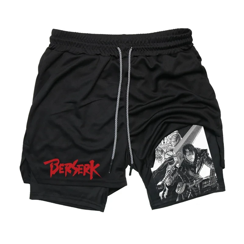 Рисунок 3 - Мужские Компрессионные шорты Anime Berserk 2 в 1