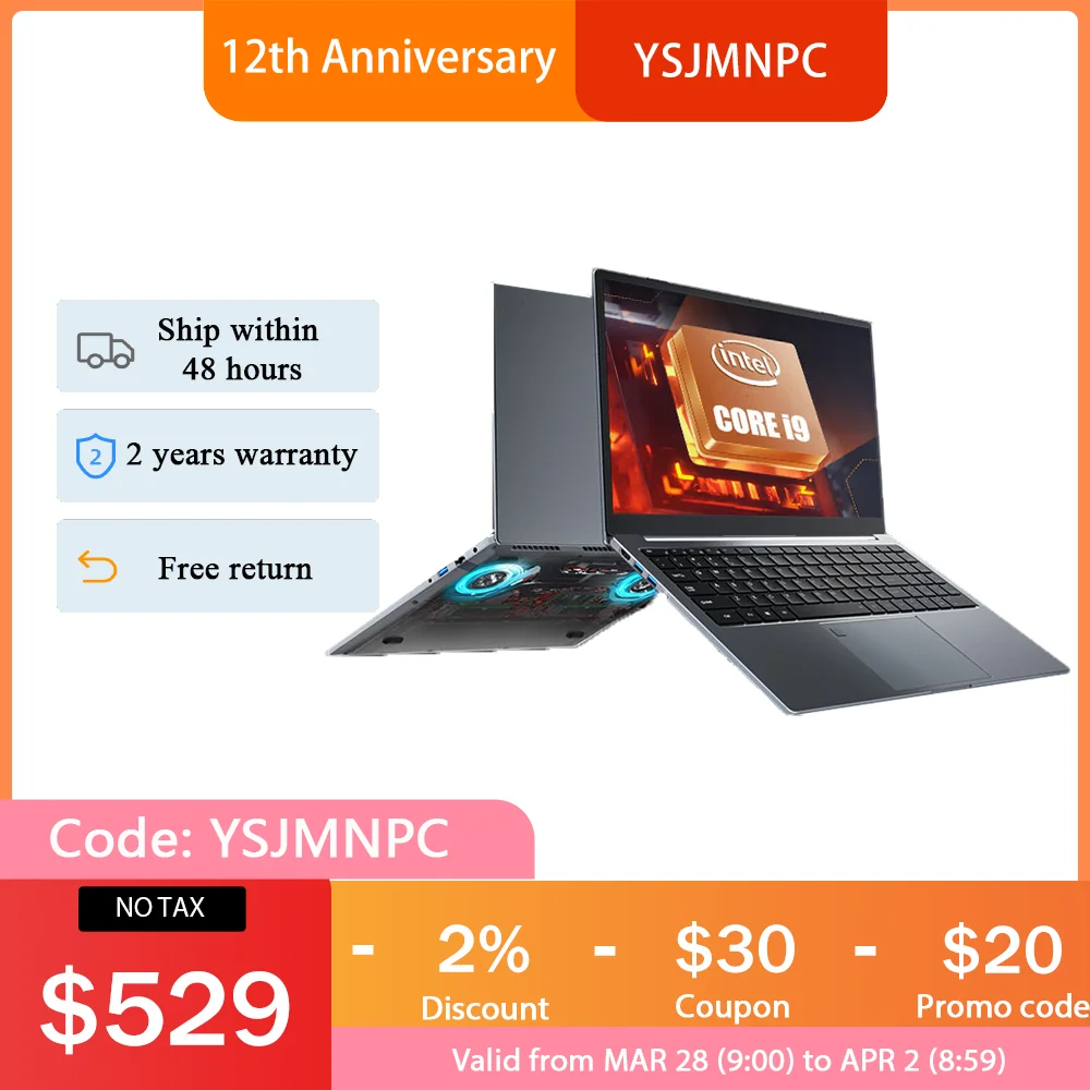 Ультрабук Intel Core 15 6 i9-9980H дюйма 2 * DDR4 макс. 64 Гб ОЗУ i7-9850H SSD настольный ноутбук