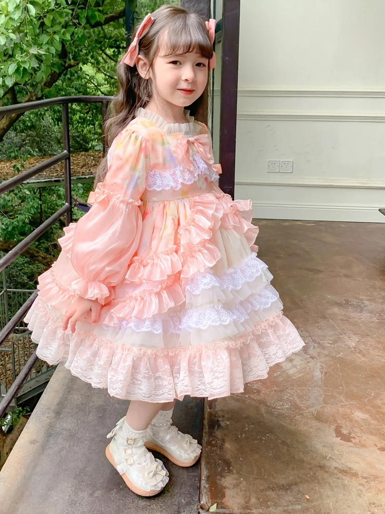 Girl's Lolita Dress New Children's Autumn and Winter Baby Olita Skirt Birthday