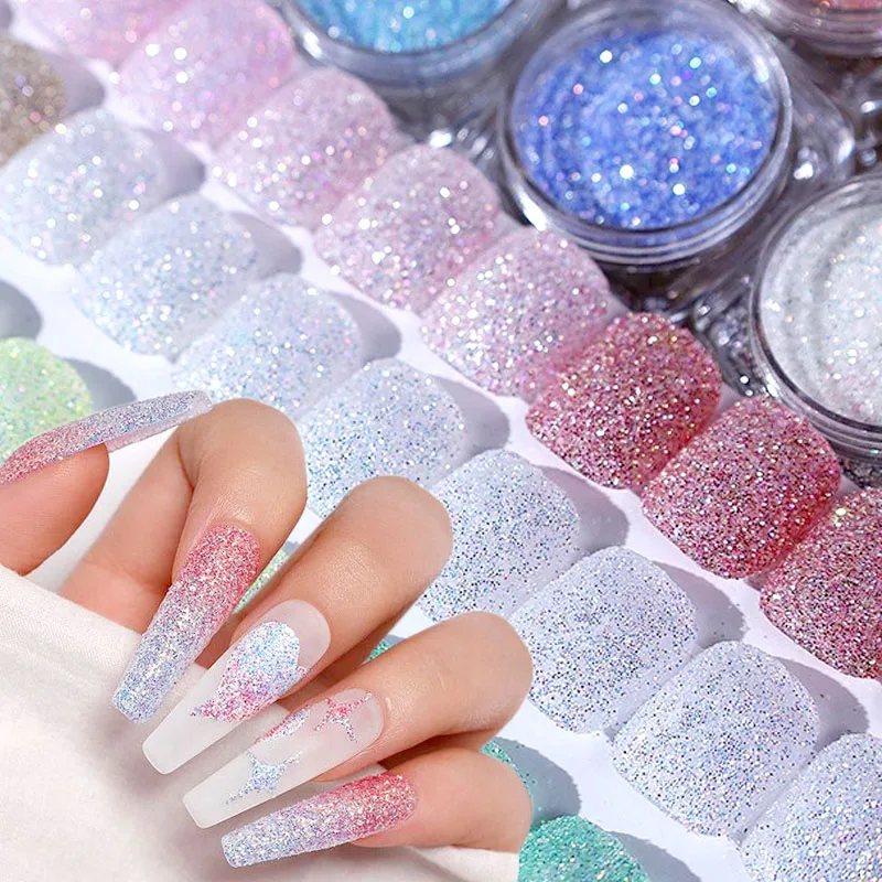 

Sparkling Nail Glitter Powder Aurora Diamond Nail Powder Reflective Glitter Nail Pigment Nail Art Sugar Powder Nail Dip Powder
