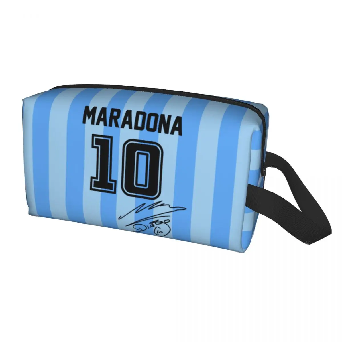 

Argentina Soccer Legend D10s Diego Maradona Cosmetic Bag Women Fashion Large Capacity Makeup Case Beauty Storage Toiletry Bags