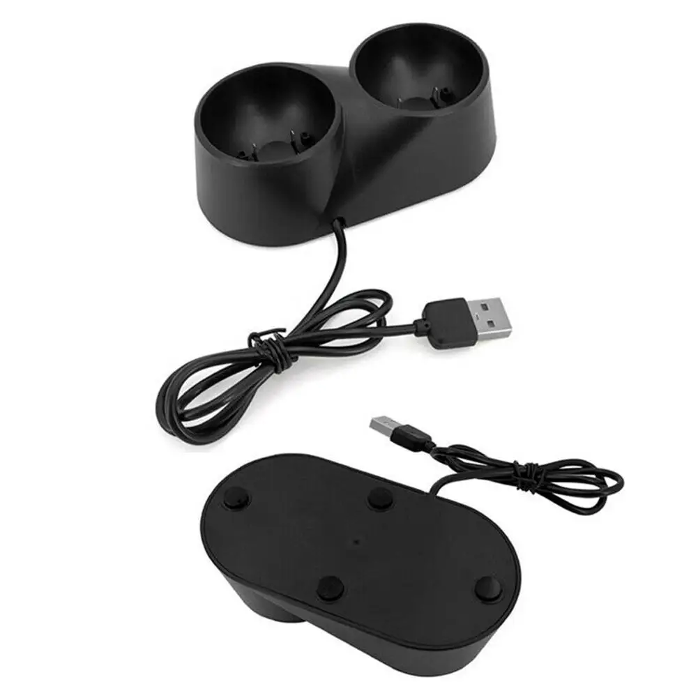 Playstation 4 모션 컨트롤러 Gampad 충전 도킹 스테이션 용 PS3 VR 모션 컨트롤러 용 듀얼 충전기 도크
