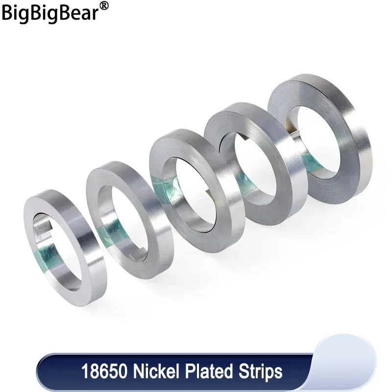 18650 Nickel Plated Sheet Strip Li-ion Battery Nickel Plate Connector 0.1~ 0.2mm Steel Belt Spot Welding Machine portable welder electric welder mini welder