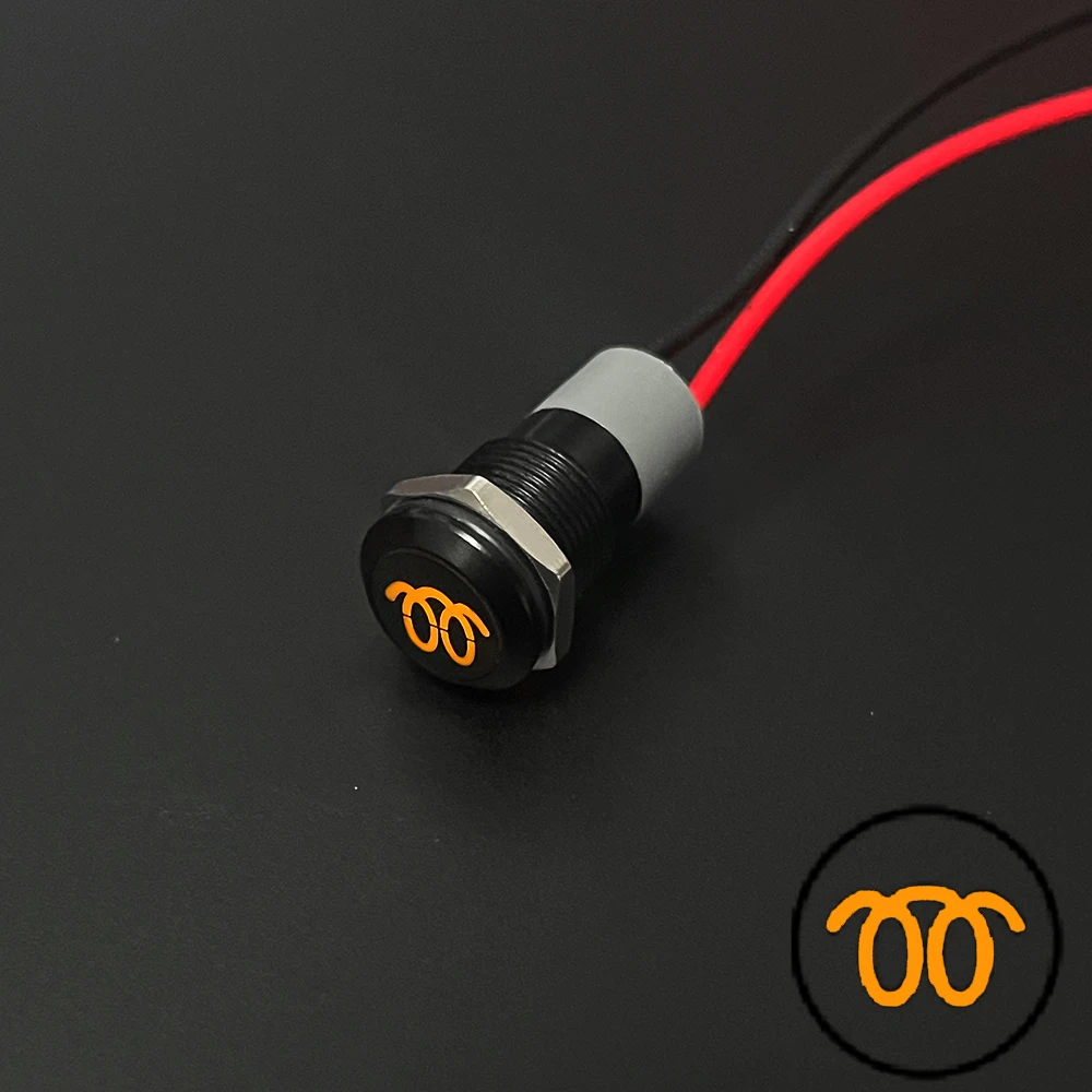 ตัวเลือกสินค้า ตัวบ่งชี้สถานะ LED กันน้ำ 12V/24V สำหรับรถยนต์และรถจักรยานยนต์