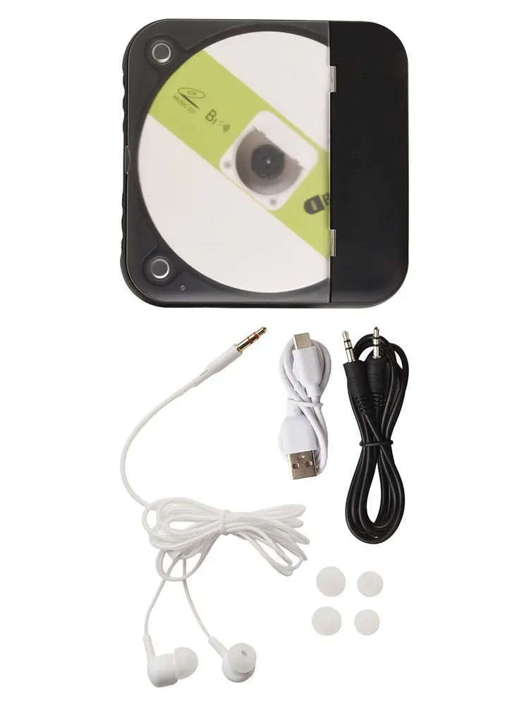 Portable CD Player Bluetooth Speaker Stereo CD Players with Double 3.5mm Headphones Jack Wall Mountable Music Player