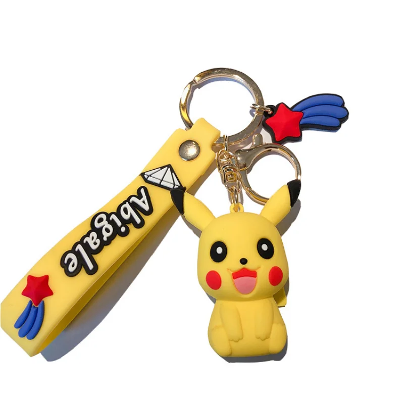 

Pokemon Eevee Family Cartoon Anime Character Doll Keychain Backpack Pendant Car Decoration Fashion Cute Birthday Holiday Gift