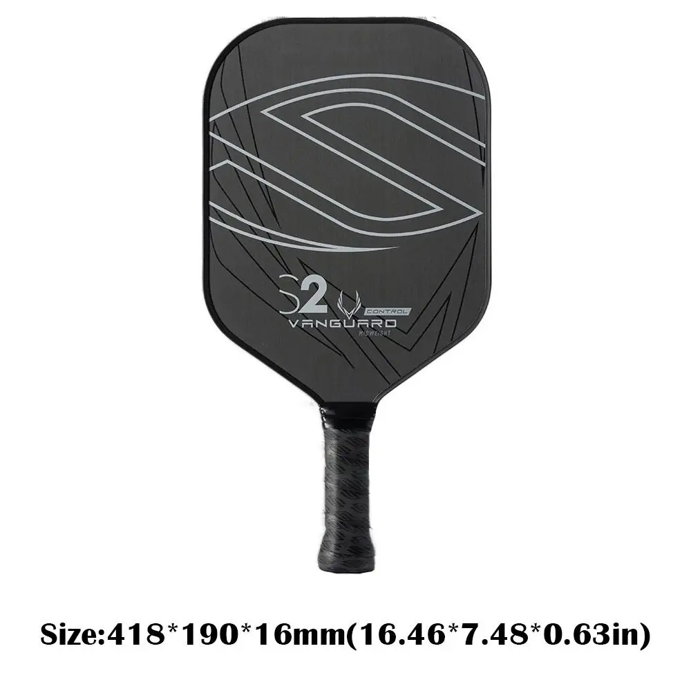 Carbon Friction Surface T700 Carbon Fiber Pickleball Paddle Enhanced Power 16MM Polymer Core Sports Bat Ergonomic Grip