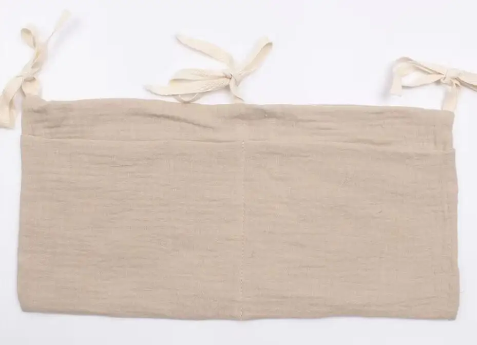 Baby Crib Organizer with 2-Pocket Hanging Storage Bag
