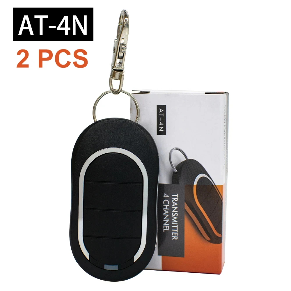 

2PCS Keychain Alutech AT-4N Garage Door Remote Control 433.92MHz Rolling Code Gate AT4N Barrier Transmitter