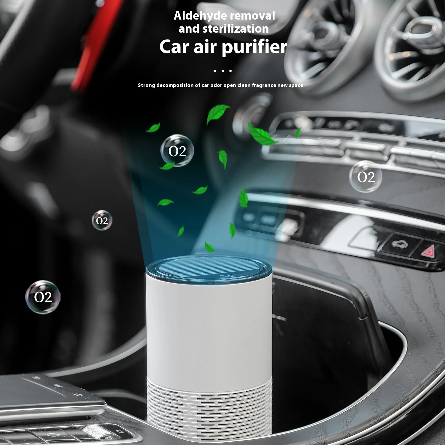 New Car Air Purifier USB Formaldehyde Removal Desktop Air Mini Aromatherapy Smoking Negative Ion Purifier