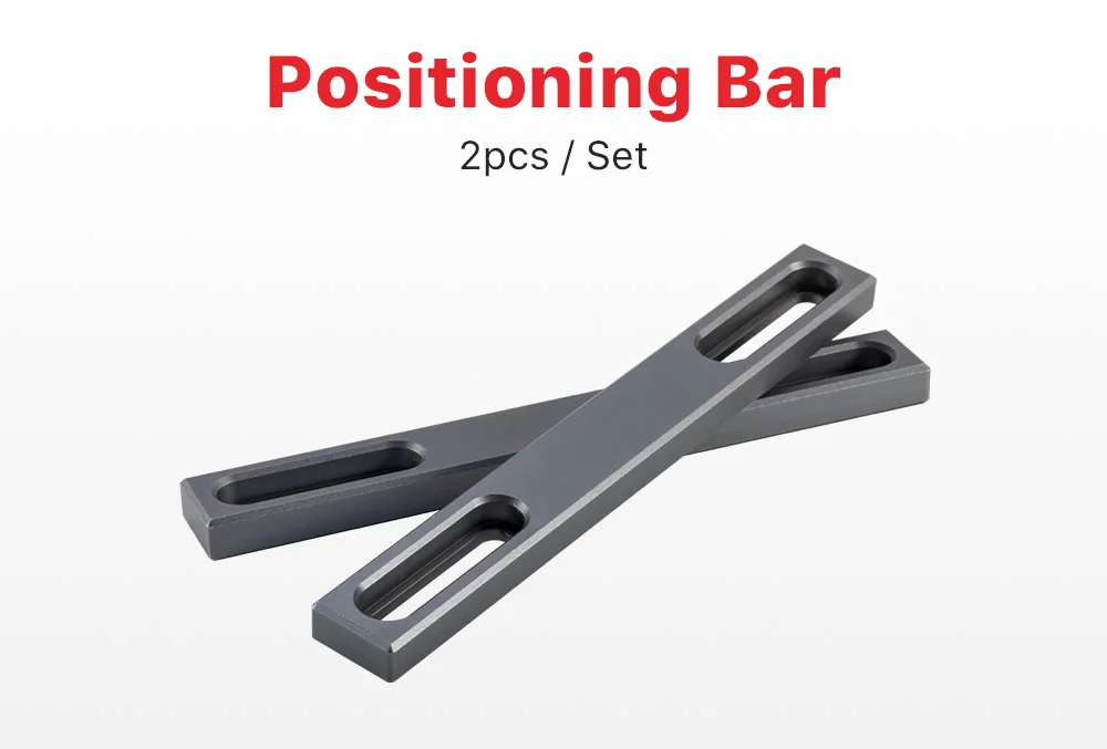 Ultra ayc 2 stücke faser markierung arbeitstisch position ierungs stange 150*19*9mm mit 4 schrauben für faser & co2 & uv markierung gravur maschine – Detail 1