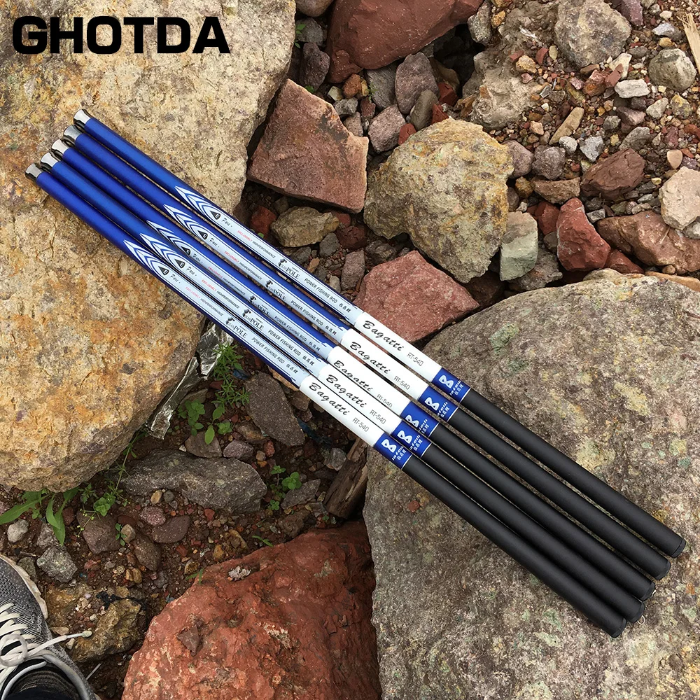 

Портативная Удочка GHOTDA из углеродного волокна, 1 шт., Ультралегкая телескопическая удочка для ловли карпа, 3,6 м, 4,5 м, 5,4 м, 6,3 м, 7,2 м