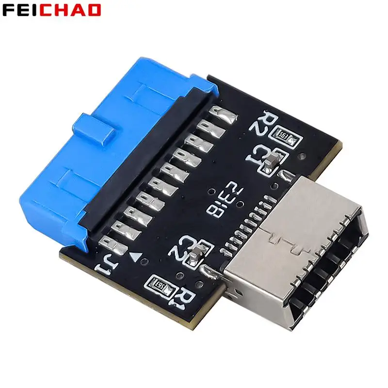 Câble Adaptateur De Carte Mère 19 Broches Interne Vers 2 USB 3.0 Type A