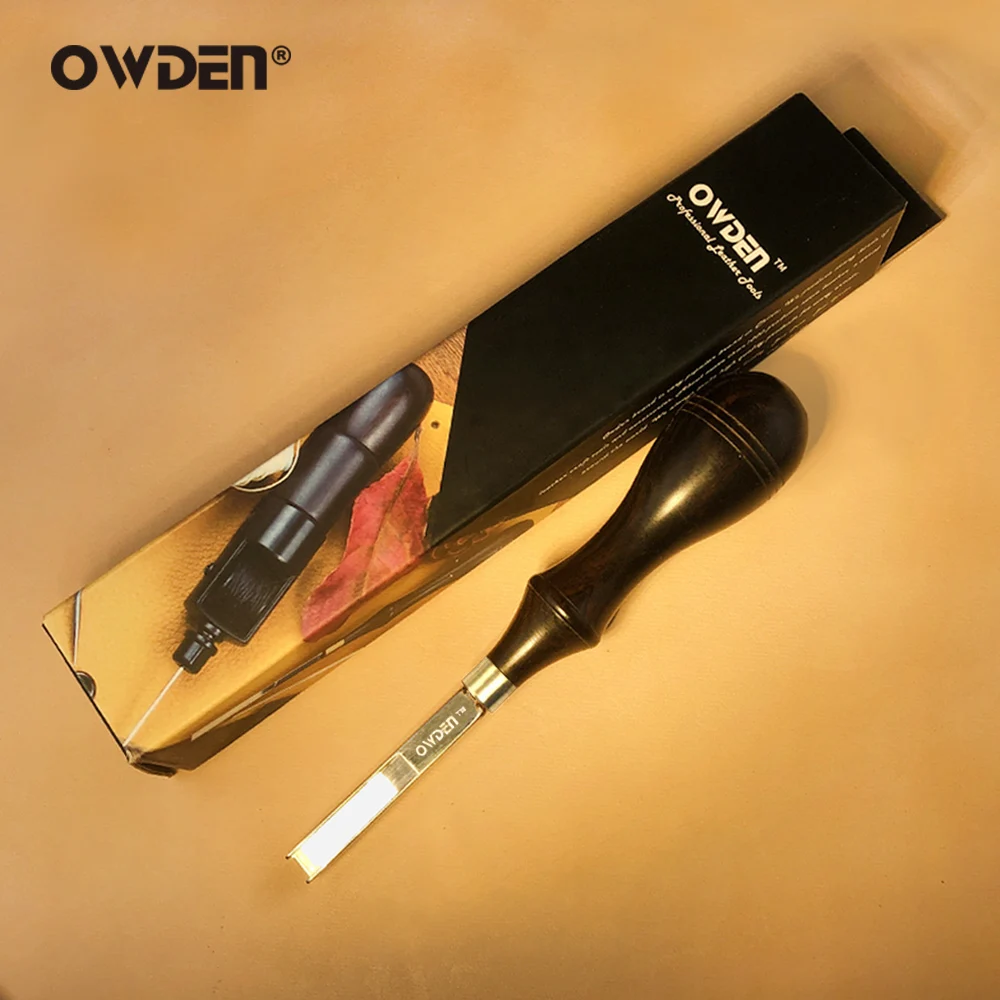 OWDEN French Style Leather Wide Mouth Skiving Tool Thinning 