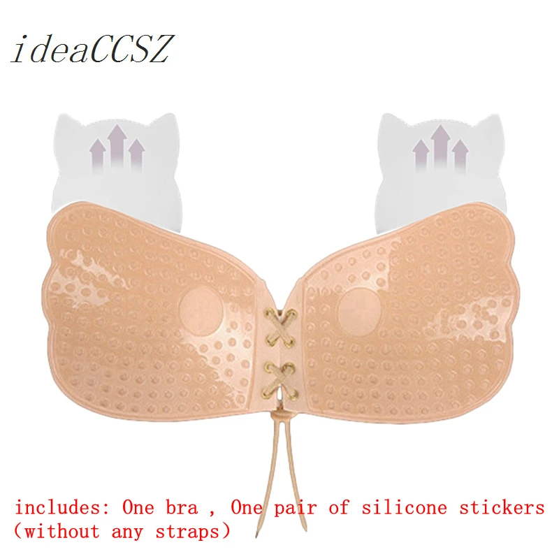 Reggiseno In Silicone Ultra Appiccicoso – Invisibile, Traspirante, Push-up, Riutilizzabile Con 2 Cuscinetti Di Ricambio - 4