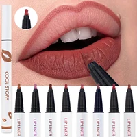 Liquid Lipliner Pencil Long Lasting Lips Cosmetic Tool Matte Soft Lip Liner Stick Quick Drying Smudge Proof Natural Lipstick Pen 1