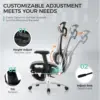 High Back Home Office Desk Chair with Lumbar Support, 4D Adjustable Armrest & Seat Depth 4