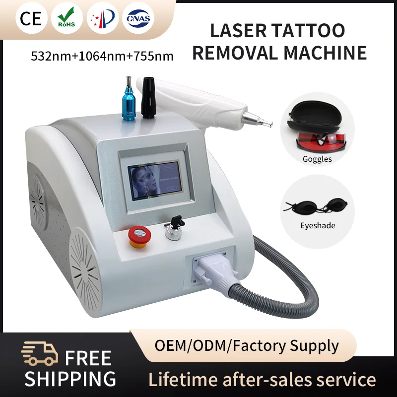 Q Switch Nd Yag Laser Tattoo Eyebrow Washing Machine Profession Blackface Doll Skin Wrinkle Remover Peeling Carbon Beauty Salon