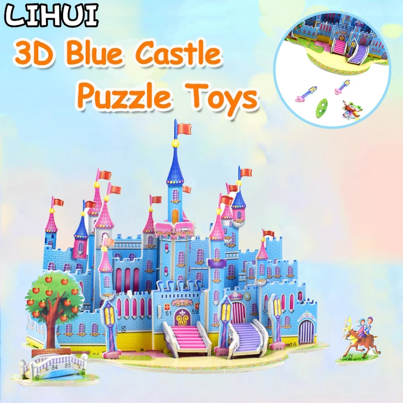 Castles Puzzle Children Girl Games Princess Castle 3d Puzzle