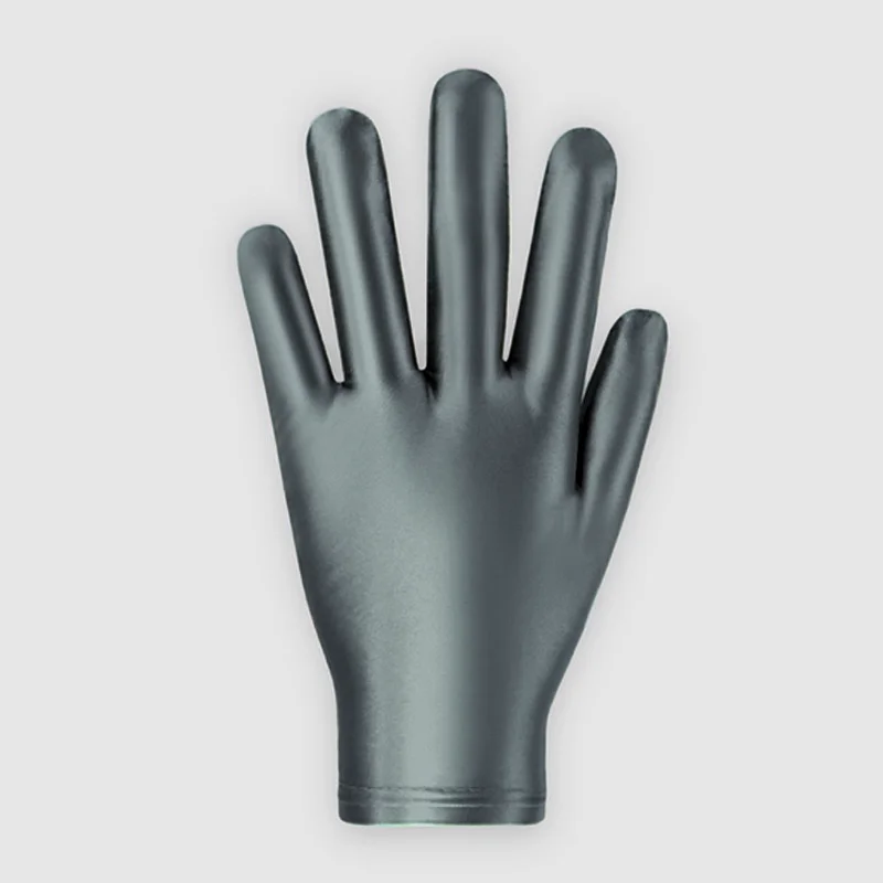 Solid Thin Oil Glossy Connected Finger Gloves Cosplay Sexy Gloves Shiny Role-playing Dress Gloves Jewelry Display Short Gloves