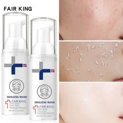 2pcs FAIR KING Facial Exfoliating Mousse Peeling Gel Face Scrub Deep Remove Cleaning Smooth Moisturizing Skin Exfoliator Cream