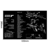 AR15 AK47 Glock Gun Cleaning Rubber Mat With Parts Diagram Instructions Mouse Pad for Smith Colt 1911 Beretta 92 Sig Sauer P320 1