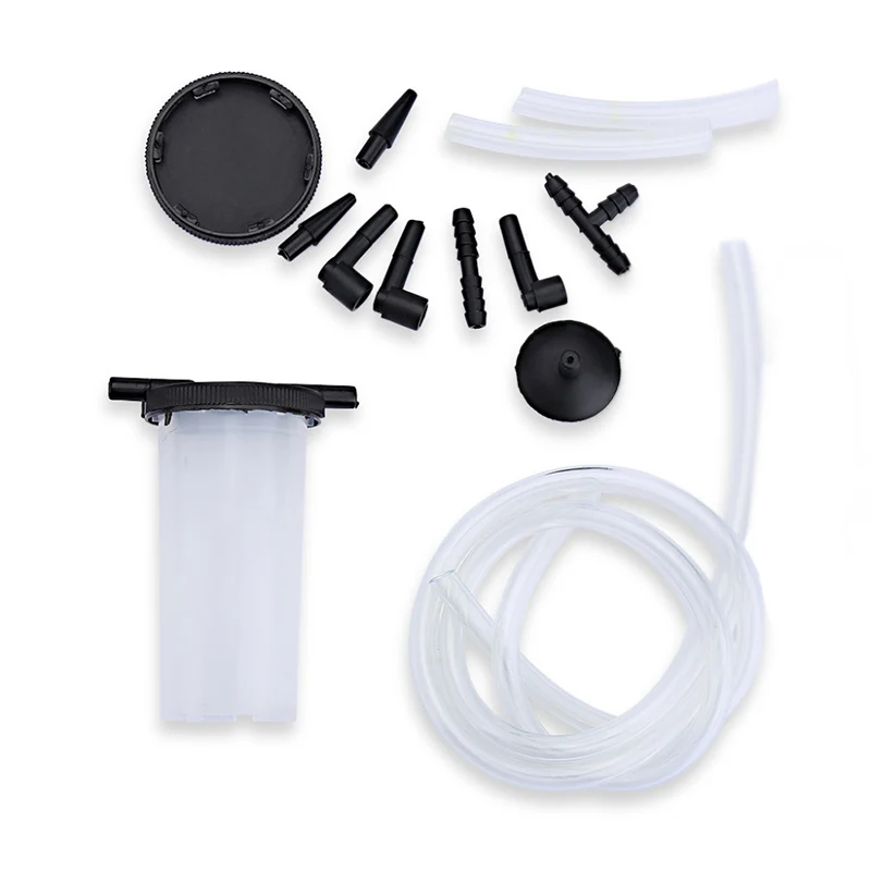 Hand Held Vacuum Pistol Pump Tester Kit DIY Brake Fluid Bleeder Tools Aluminum Pump Body Pressure Vacuum Gauge Multi-functional