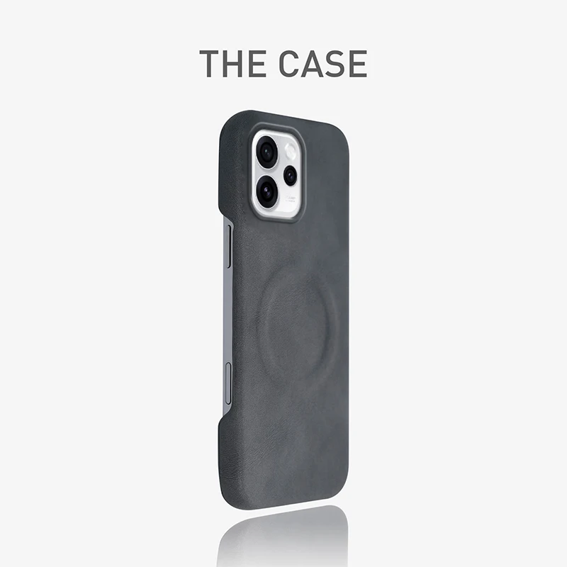 MagSafe Magnetic Wireless Charging Sheepskin Leather Frameless Shockproof Case