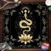 Own Your Power Altar Cloth Moon Phase Snake Tarot Cloth Spread Tarot Reading ClothWitch Wiccan Home Decor Party Gift 2