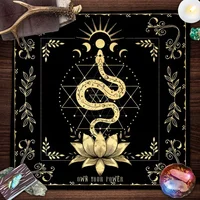 Own Your Power Altar Cloth Moon Phase Snake Tarot Cloth Spread Tarot Reading ClothWitch Wiccan Home Decor Party Gift 2