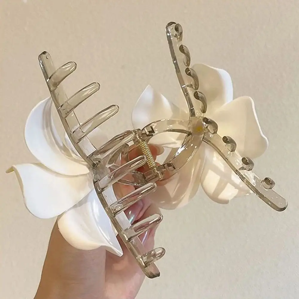 Neue böhmische Art Blume Haars pange Sommer Mode große Haar Kralle Hai Clip Frauen Pferdes chwanz Haarnadel – Detail 9