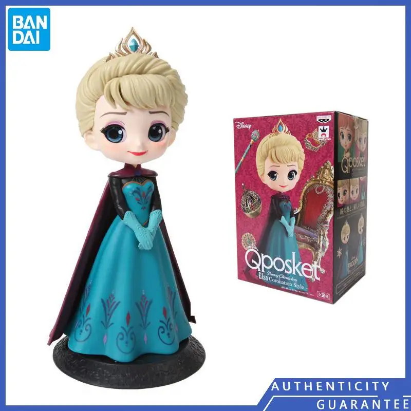 

[В наличии] Bandai Disney коронация Эльзы платье, оригинальные периферийные Аниме фигурки героев, игрушки, подарок девушке, Мультяшные украшения