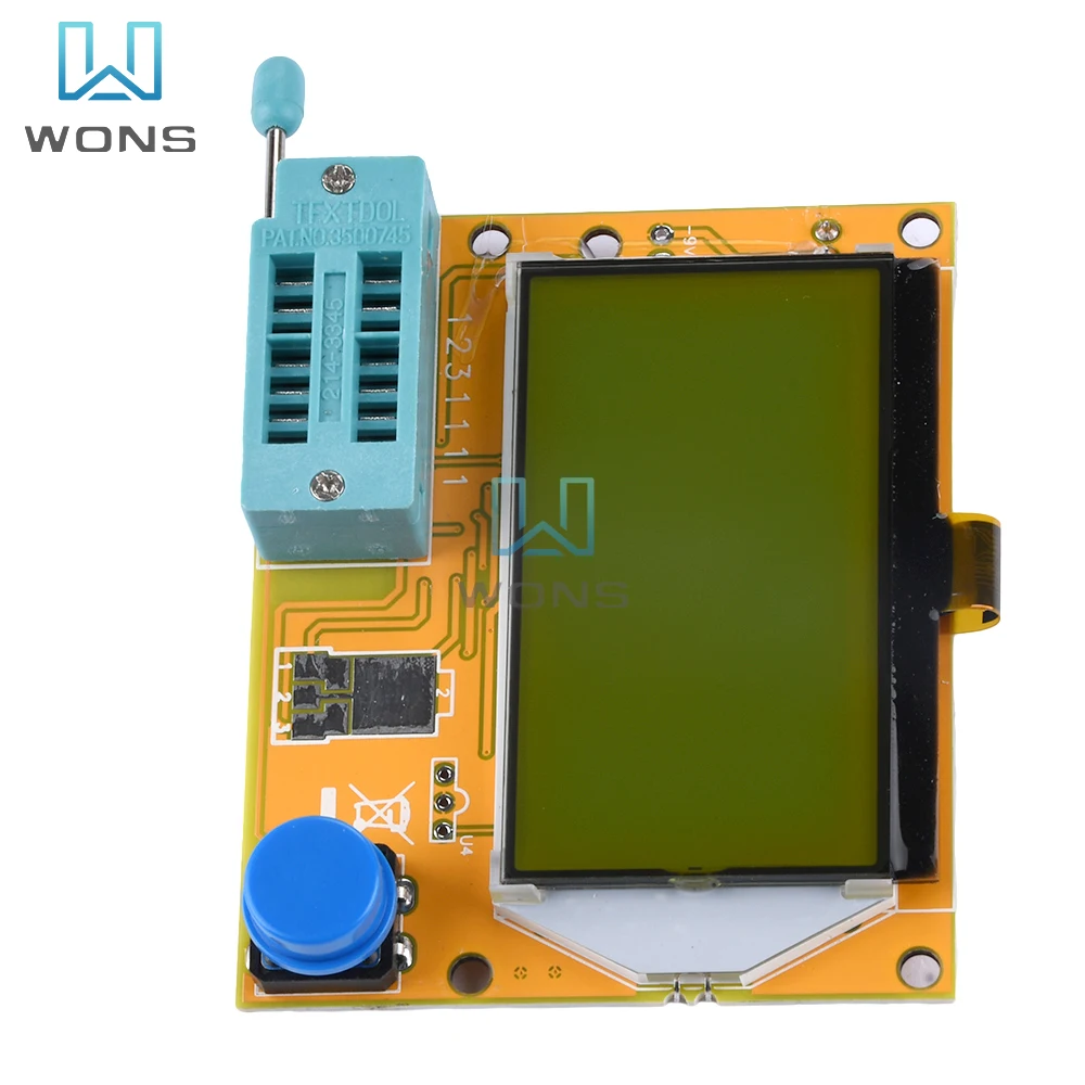 LCD Screen Multimeter Transistor Tester LCR-T4 Mega328 M328 Meter Backlight Diode Triode Capacitance ESR Meter MOS/PNP/NPN L/C/R 3