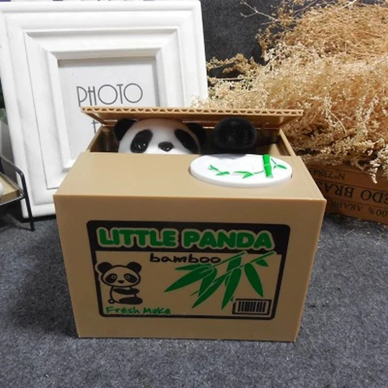 Creative Animal Saving Jar Electronic Bank Stealing Panda Children's Toys Large Capacity Money Box Home Decorations_voghion.com