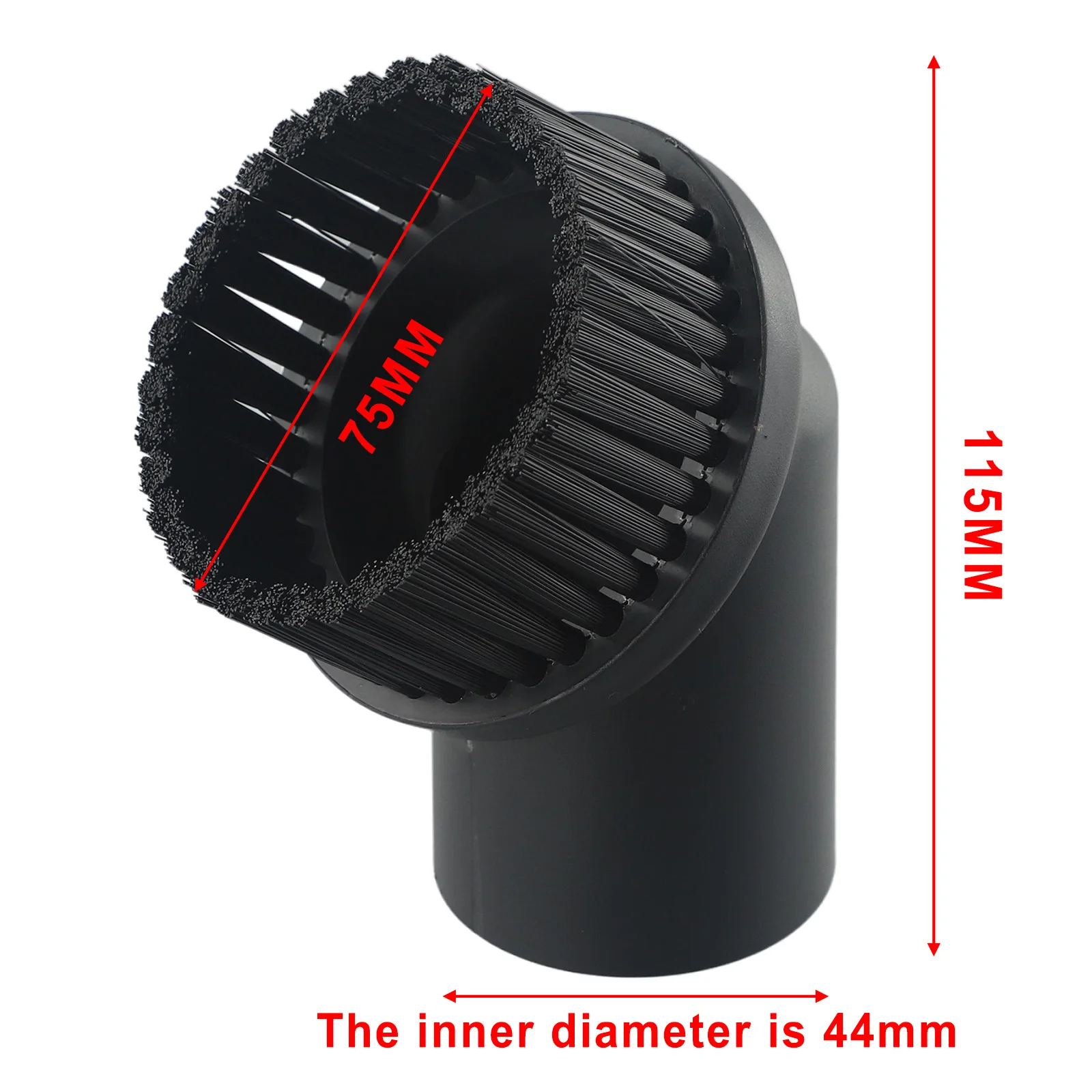 

Vacuum Cleaner Brush Head Parts PP Round Brush Tip Brush Inner Diameter 44mm Nozzle Bristle Household Floor Clean Sweep Brush
