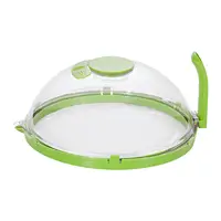 Couvercle anti-éclaboussures transparent pour micro-ondes avec vapeur d'eau et poignée, protection anti-éclaboussures pour micro-ondes, couvercle de cuisson, gadgets de cuisine 3