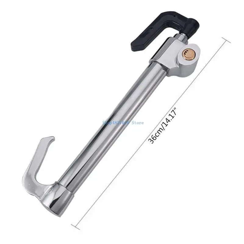 T3LF Car Clutch Pedal Anti-theft Lock Retractable Steering Wheel Brake Lock for Truck Auto Safety Equipment
