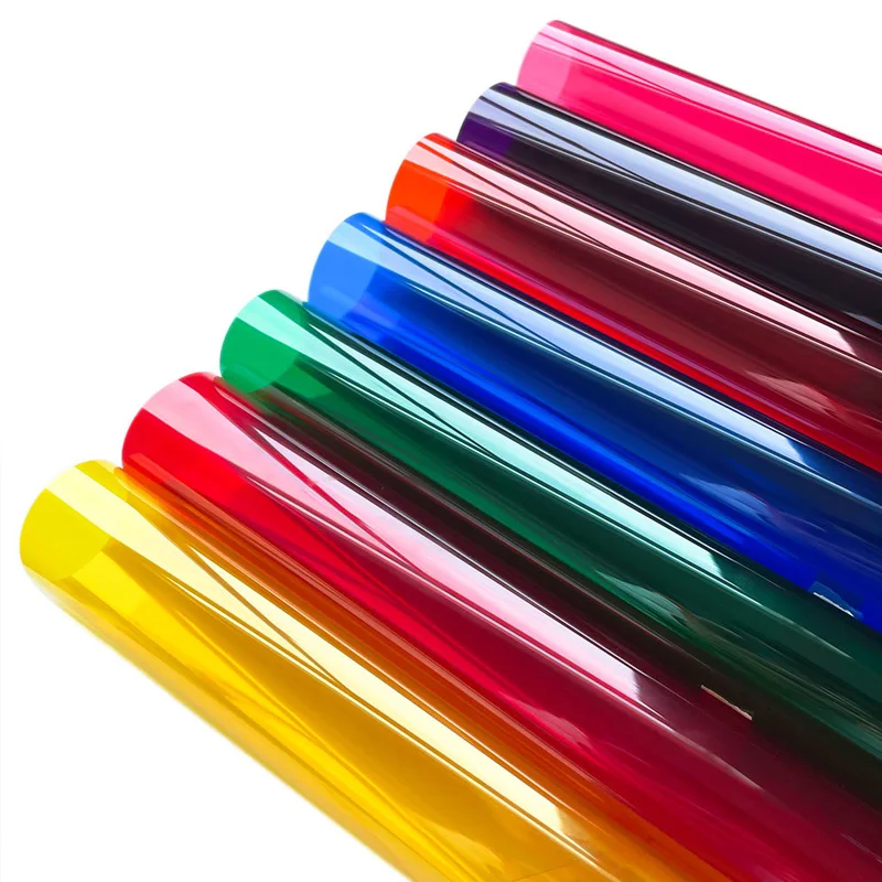 DIY A4 Transparent Plastic Sheet Colour Acetate PVC Light Filter